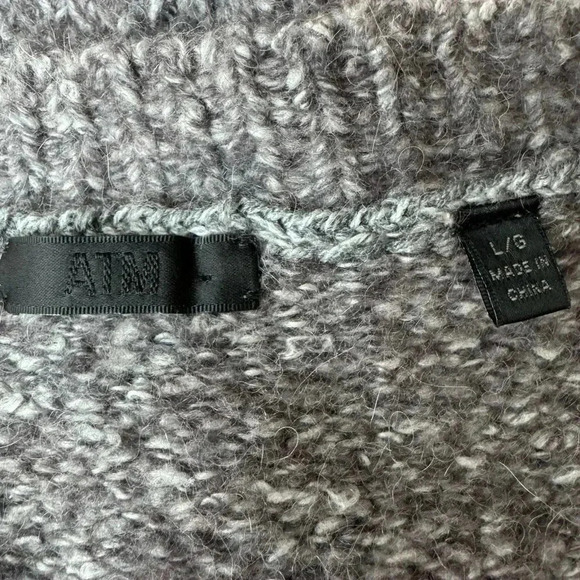 ATM Grey Alpaca Blend Oversized Button Cardigan Sweater Anthony Thomas Melillo L - Picture 6 of 6